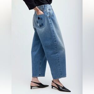 Rentrayage SILVERLAKE ELASTIC WAIST JEANS (LIGHT WASH BLUE)